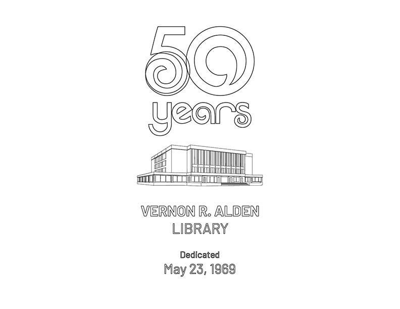 Alden's 50th anniversary logo